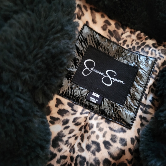 Jessica Simpson Luxe Faux Fur Coat - Picture 2 of 5